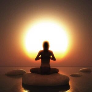 Illustration symbolique d’un soin de l’âme axé sur le recentrage et l’apaisement